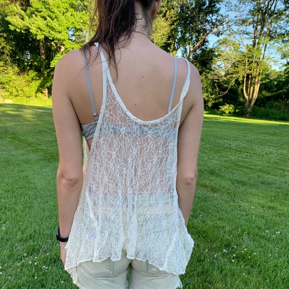 Sheer lace tank top - Picture 5 of 5